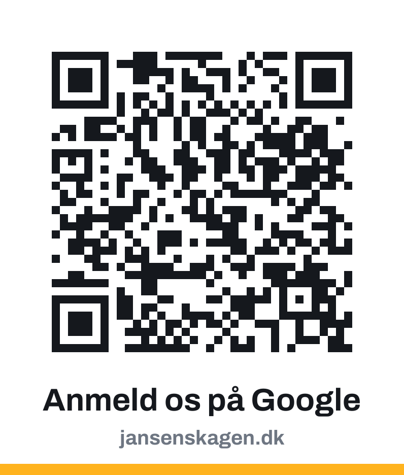 QR-kode der fører til Jansen Skagen på Google